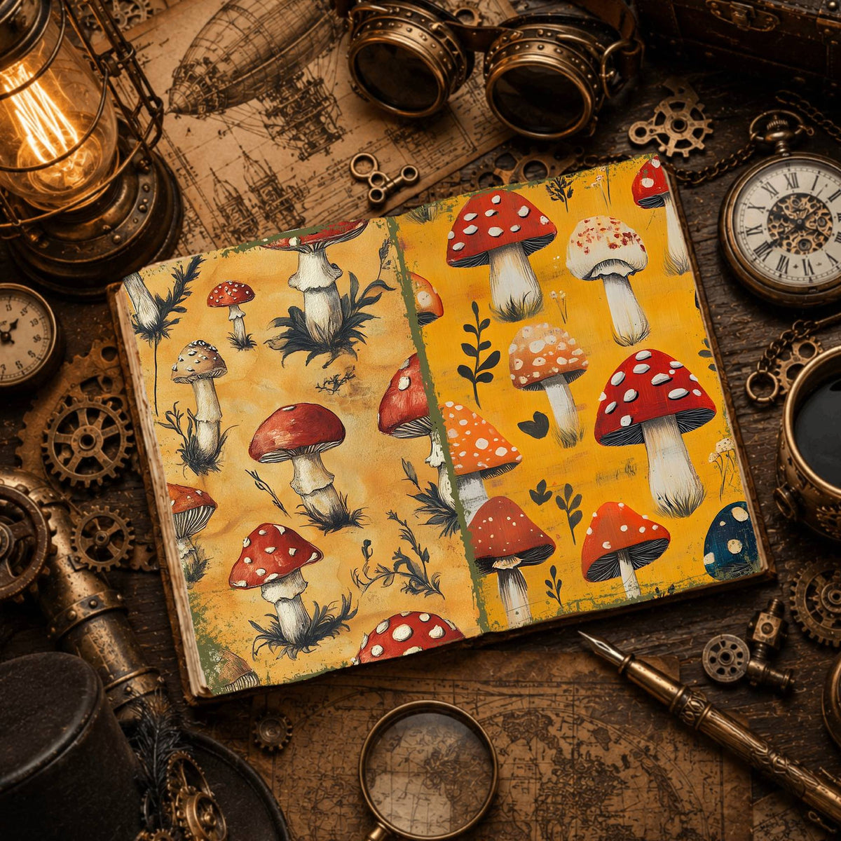 Mushroom Digital Papers