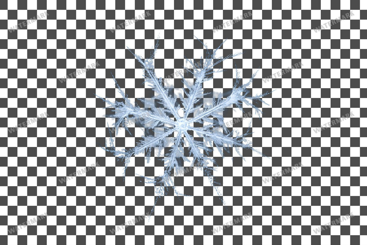 Snowflake Flurry Overlay Swirling Flakes