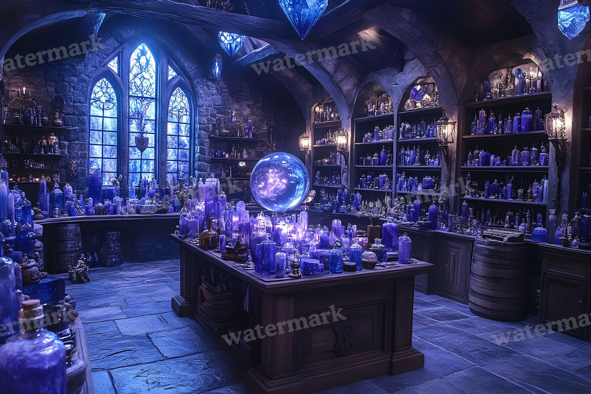 Witchs Crystal Den Backdrop Images