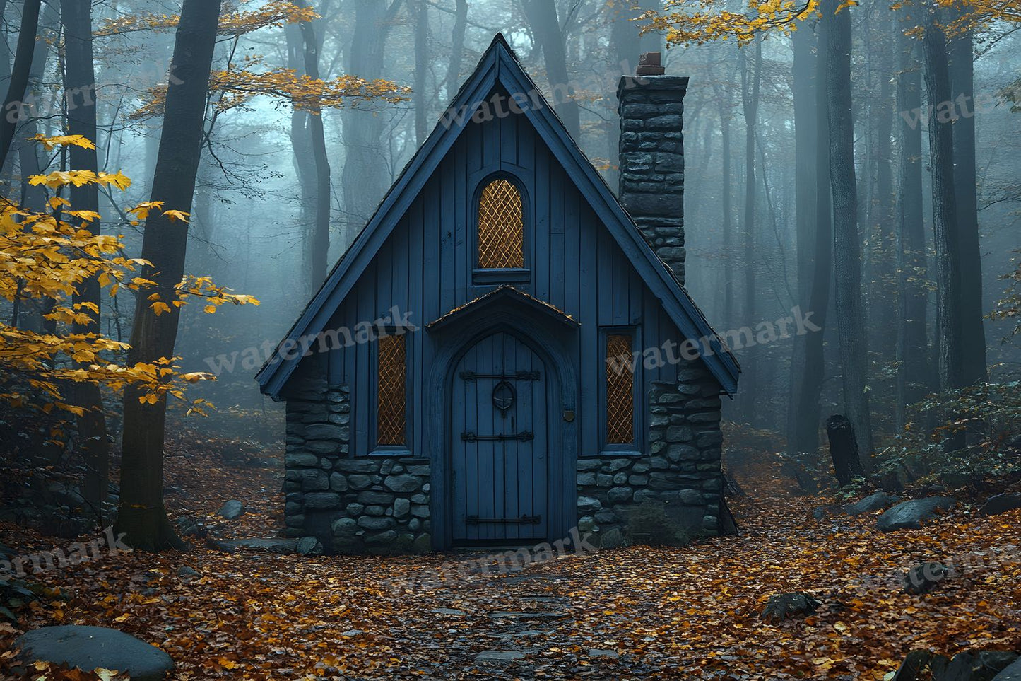 Witchs Hut Backdrop Images