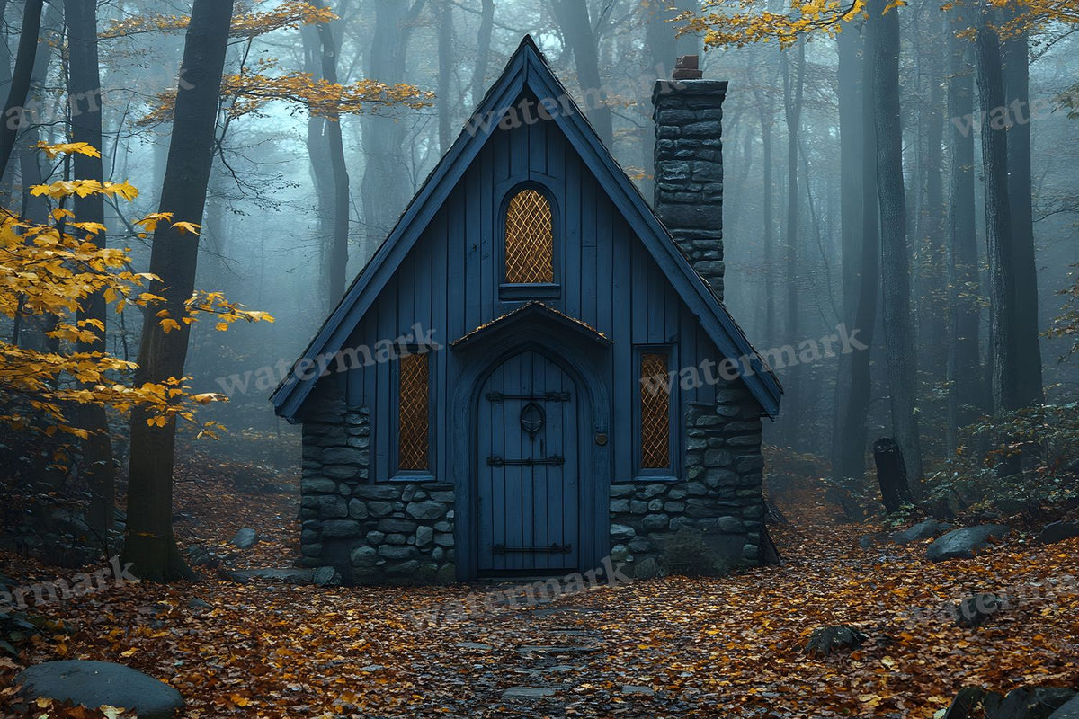 Witchs Hut Backdrop Images