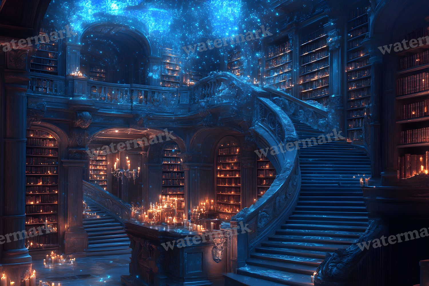 Wizards Library Backdrop Images