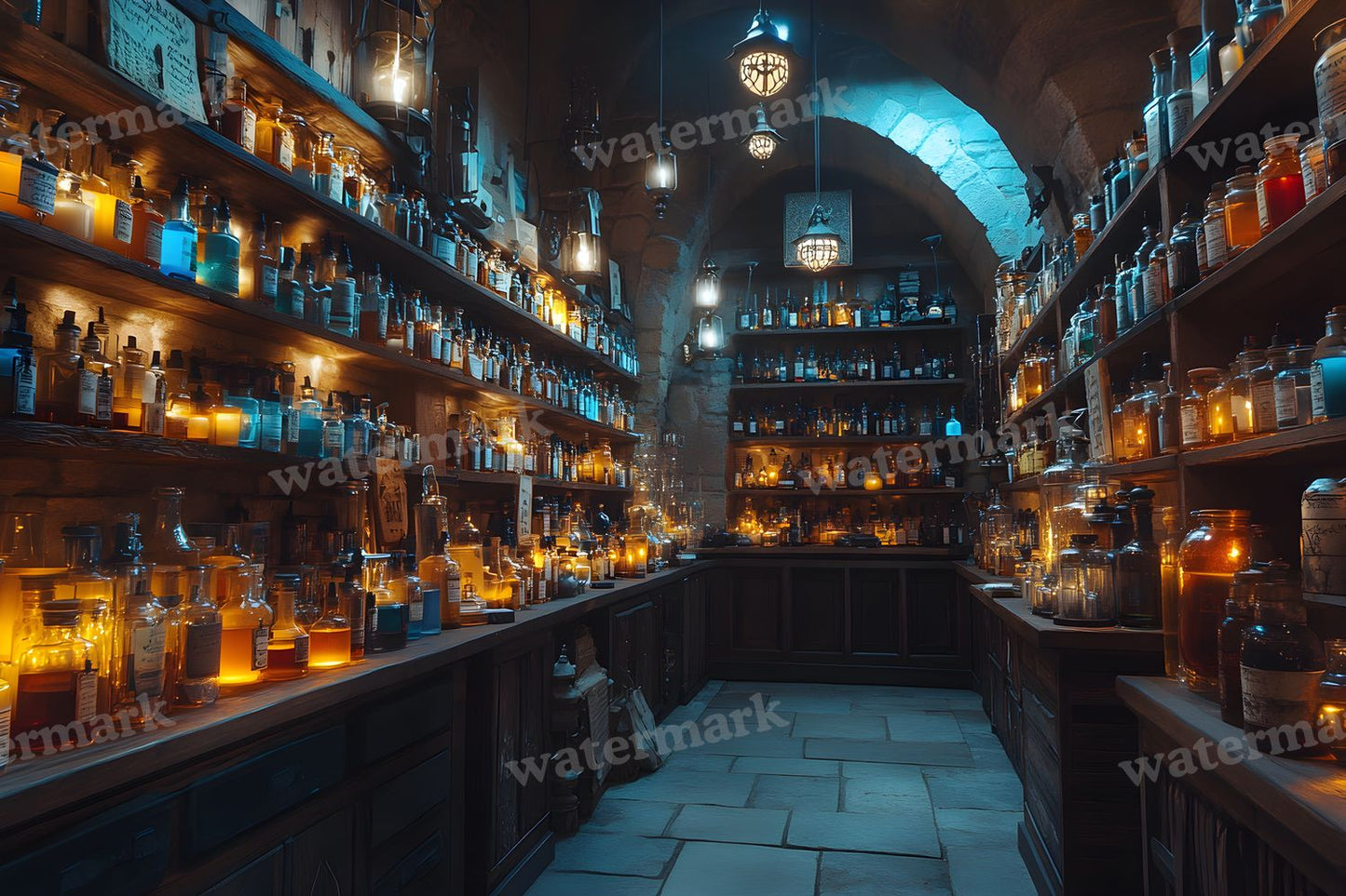 Alchemist Corner Study Backdrop Images