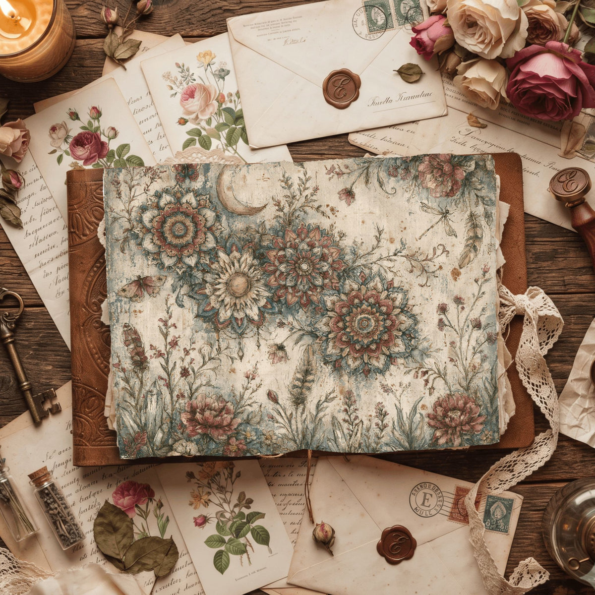 Celestial Mandala Garden Paper