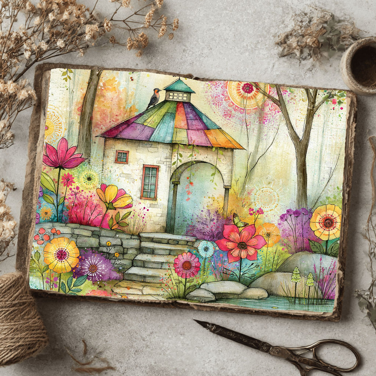 Romantic Garden Scene