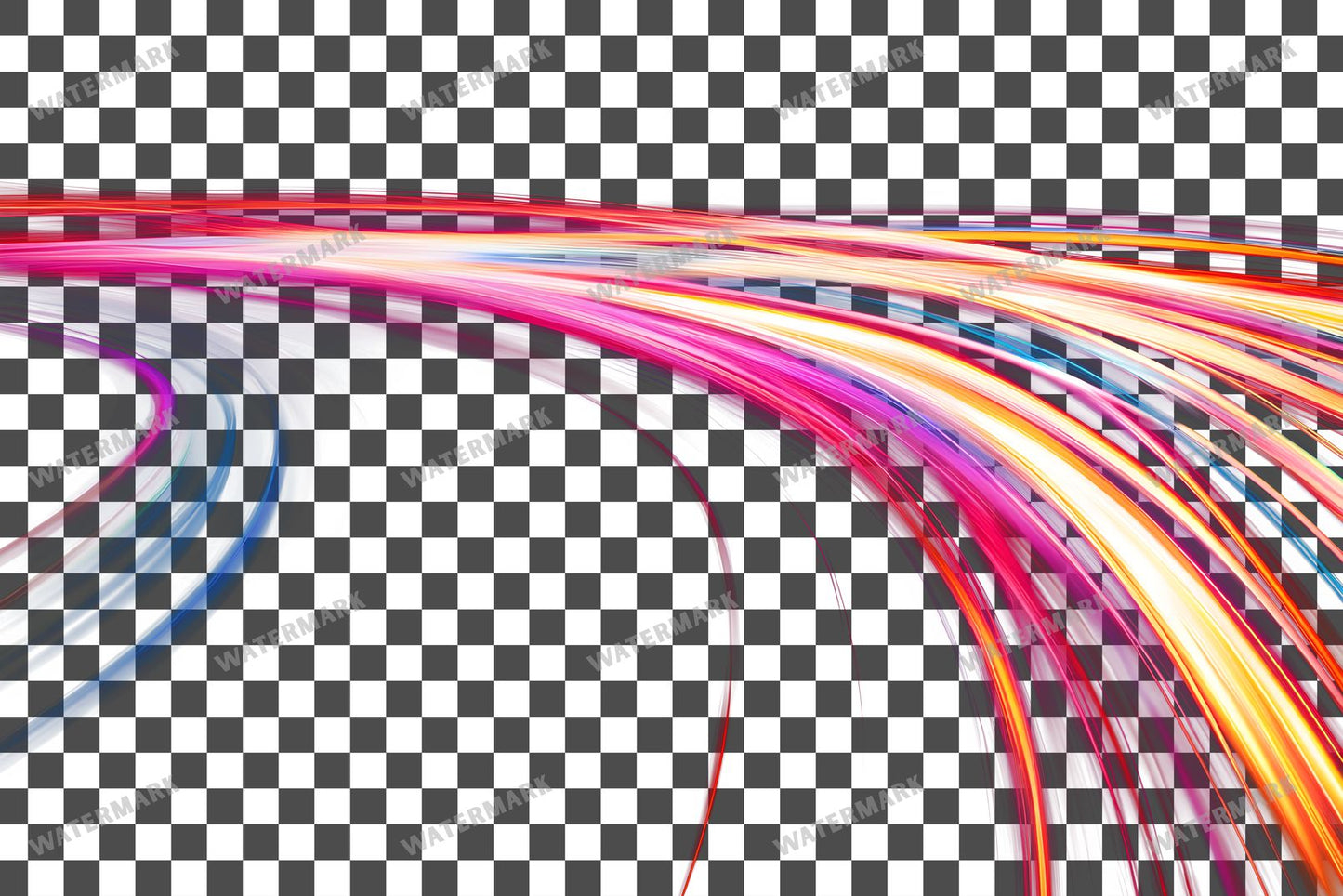 Abstract Light Streaks Transparent Overlay Pngs