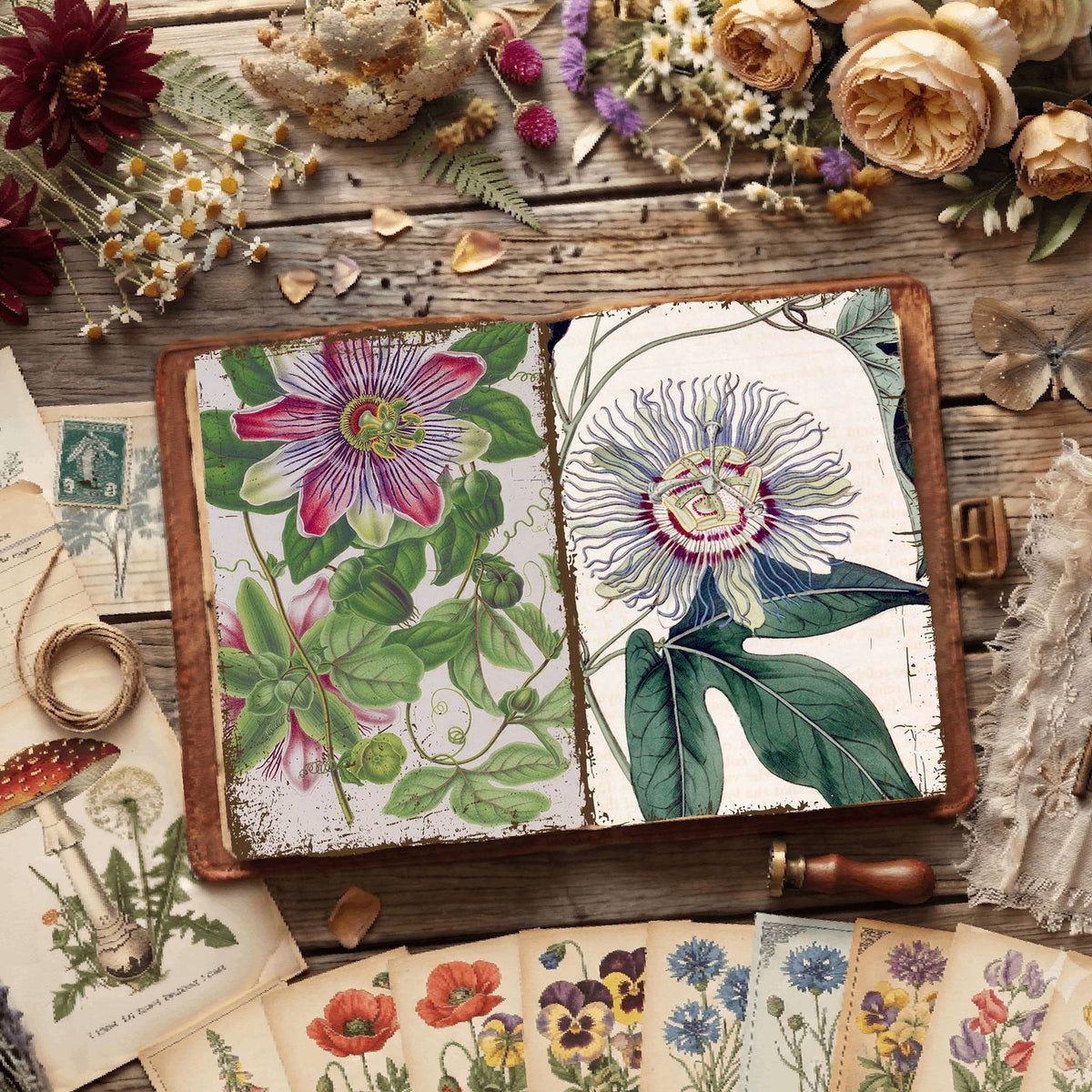 Botanical Illustrations Digital Papers