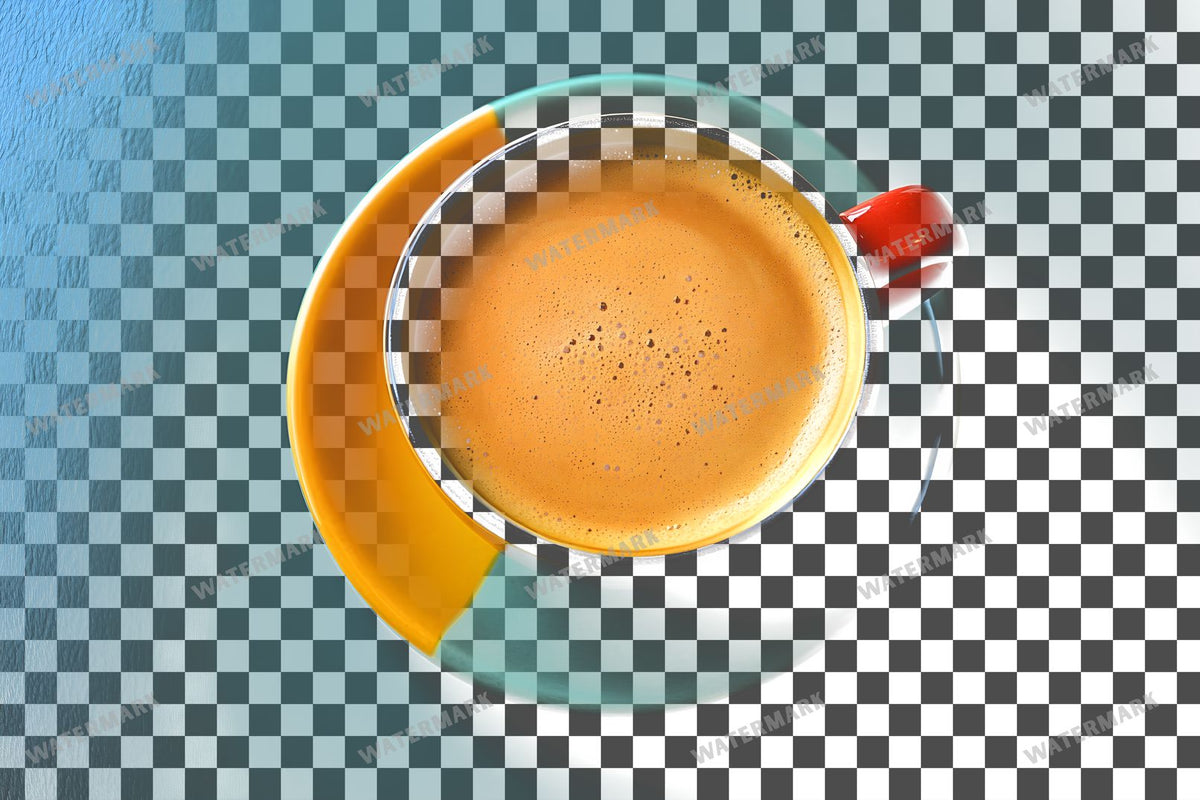 Coffee Cup PNG overlay on a transparent checkered background, preview 38