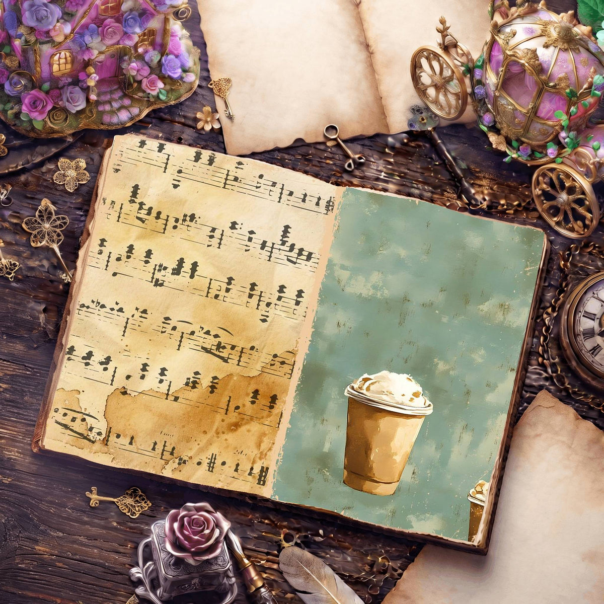 Coffee Digital Papers