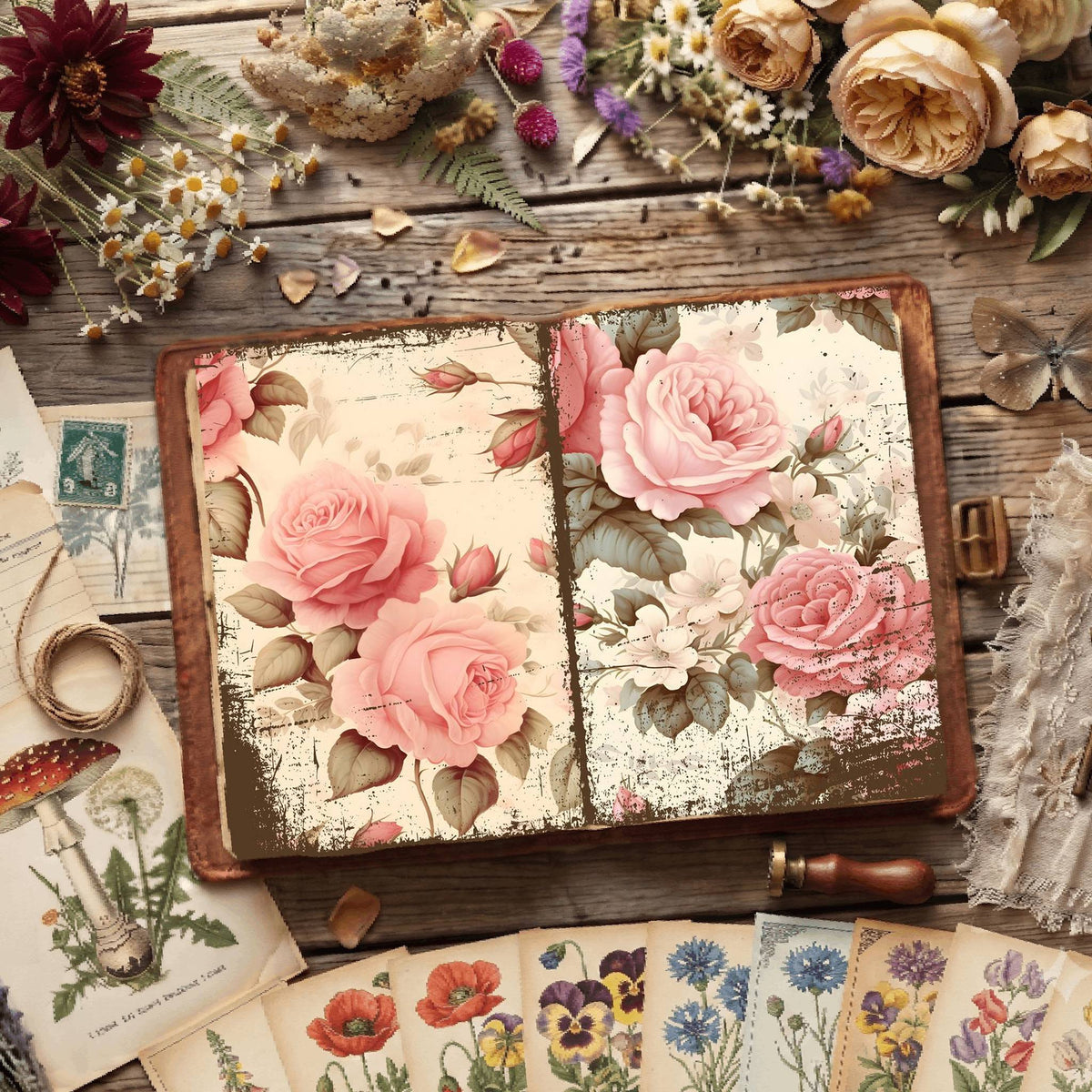 Floral Digital Papers