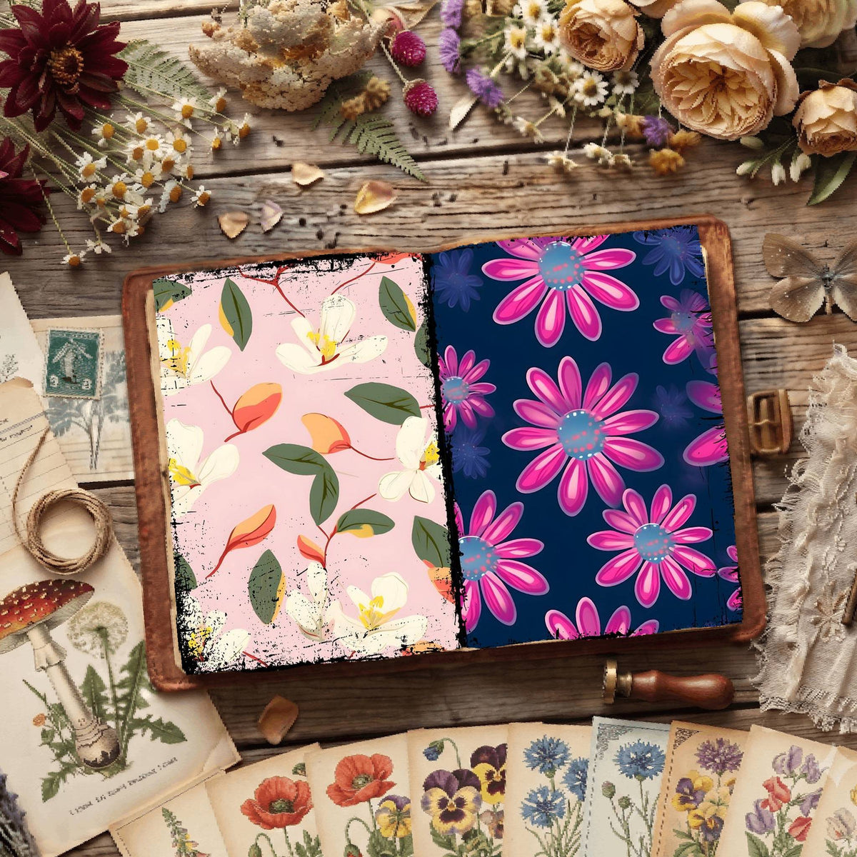 Floral Digital Papers
