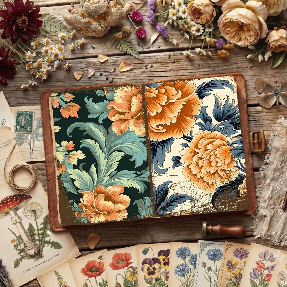 Floral Digital Papers