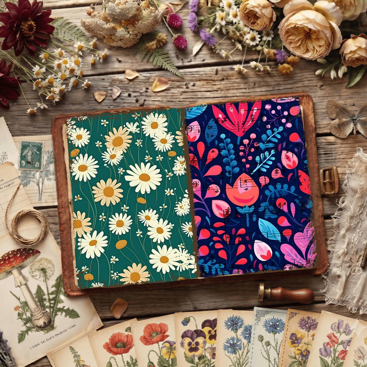 Floral Digital Papers