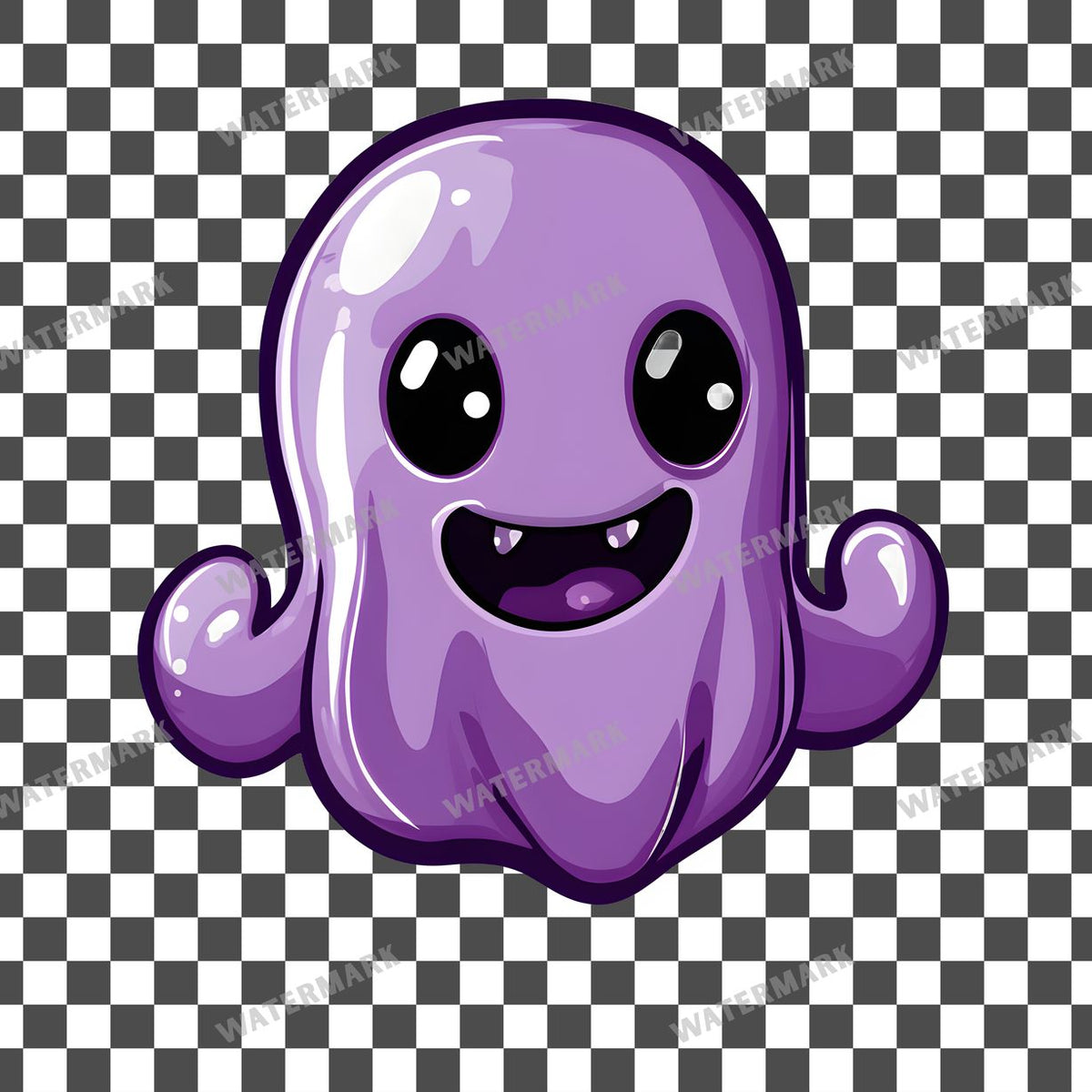 Halloween Kawaii Style Clipart Pngs