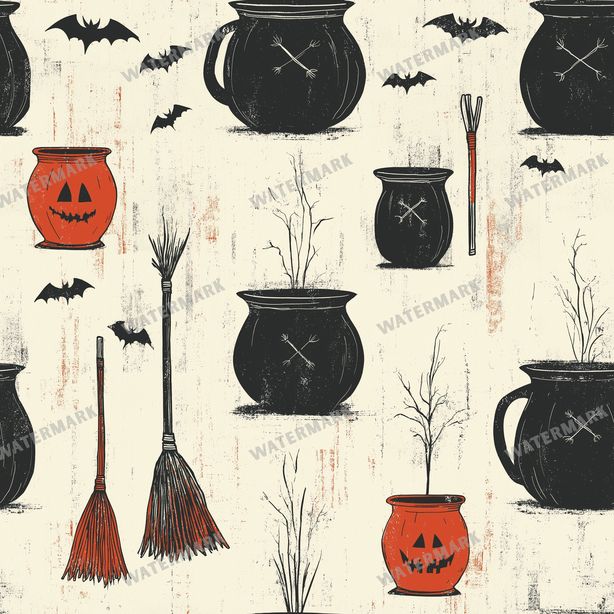Halloween Seamless Pattern