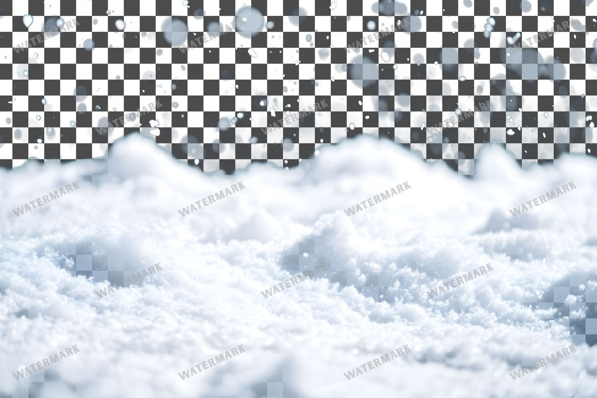 Heavy Snowfall Dense White Flakes Transparent Overlay Pngs