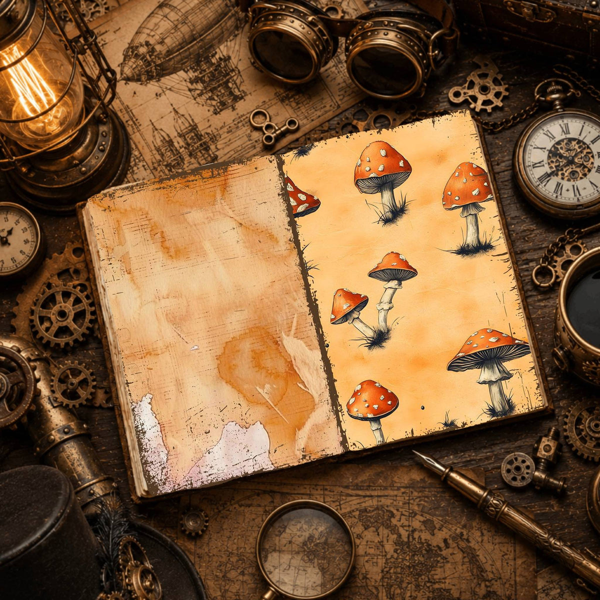 Mushroom Digital Papers