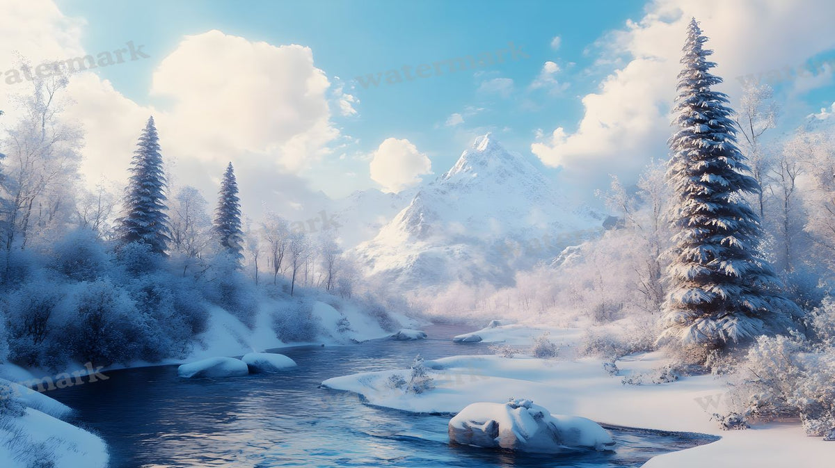 Winter Snow Backdrop Images