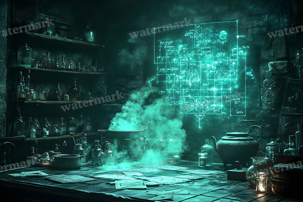 Witch Potion Room Backdrop Images