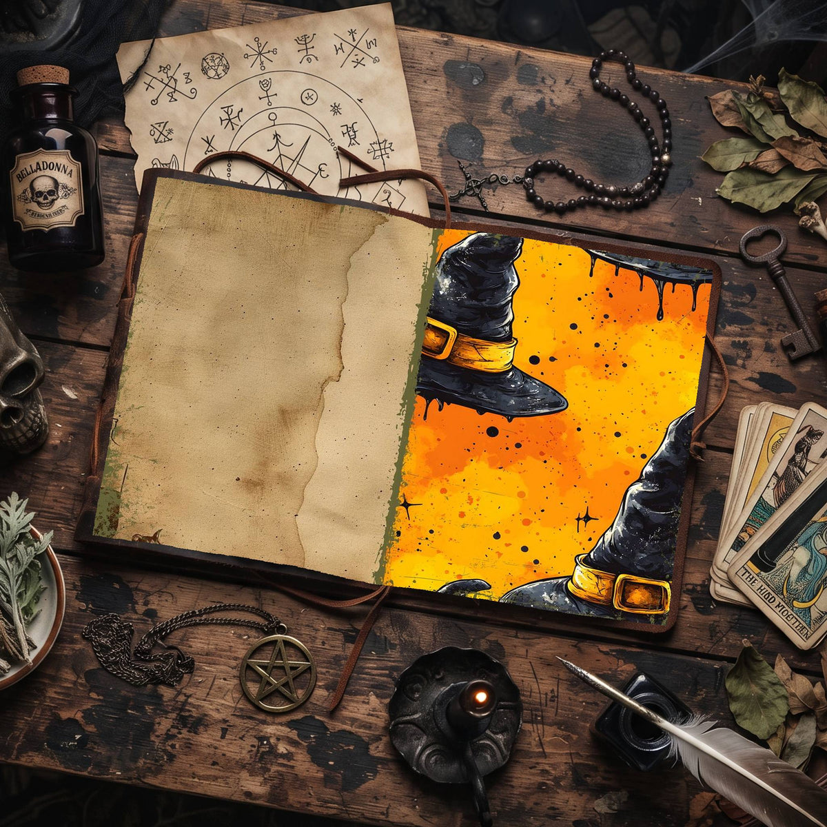 Witch printable junk journal paper, page preview 38