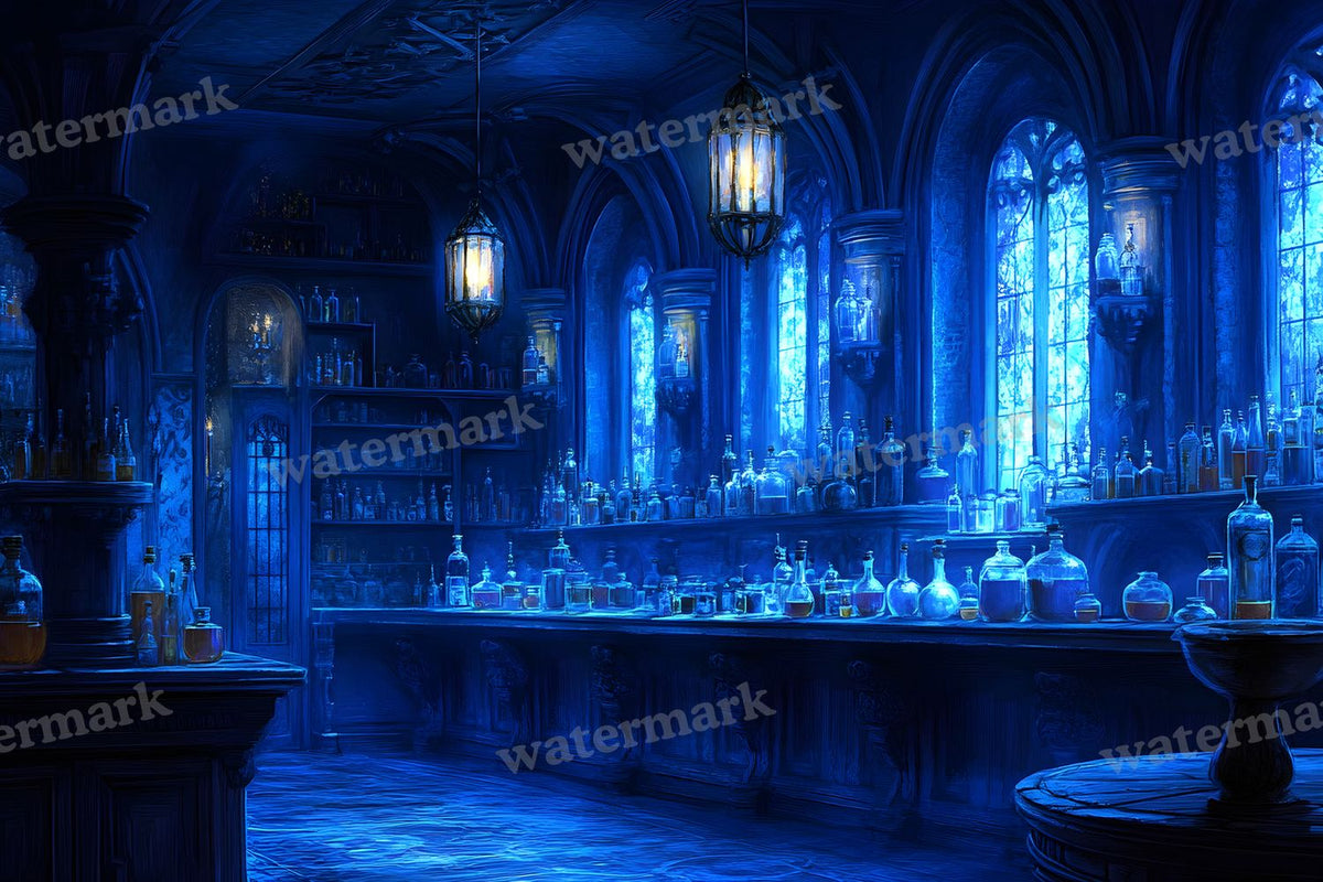 Witchs Apothecaryblue Backdrop Images