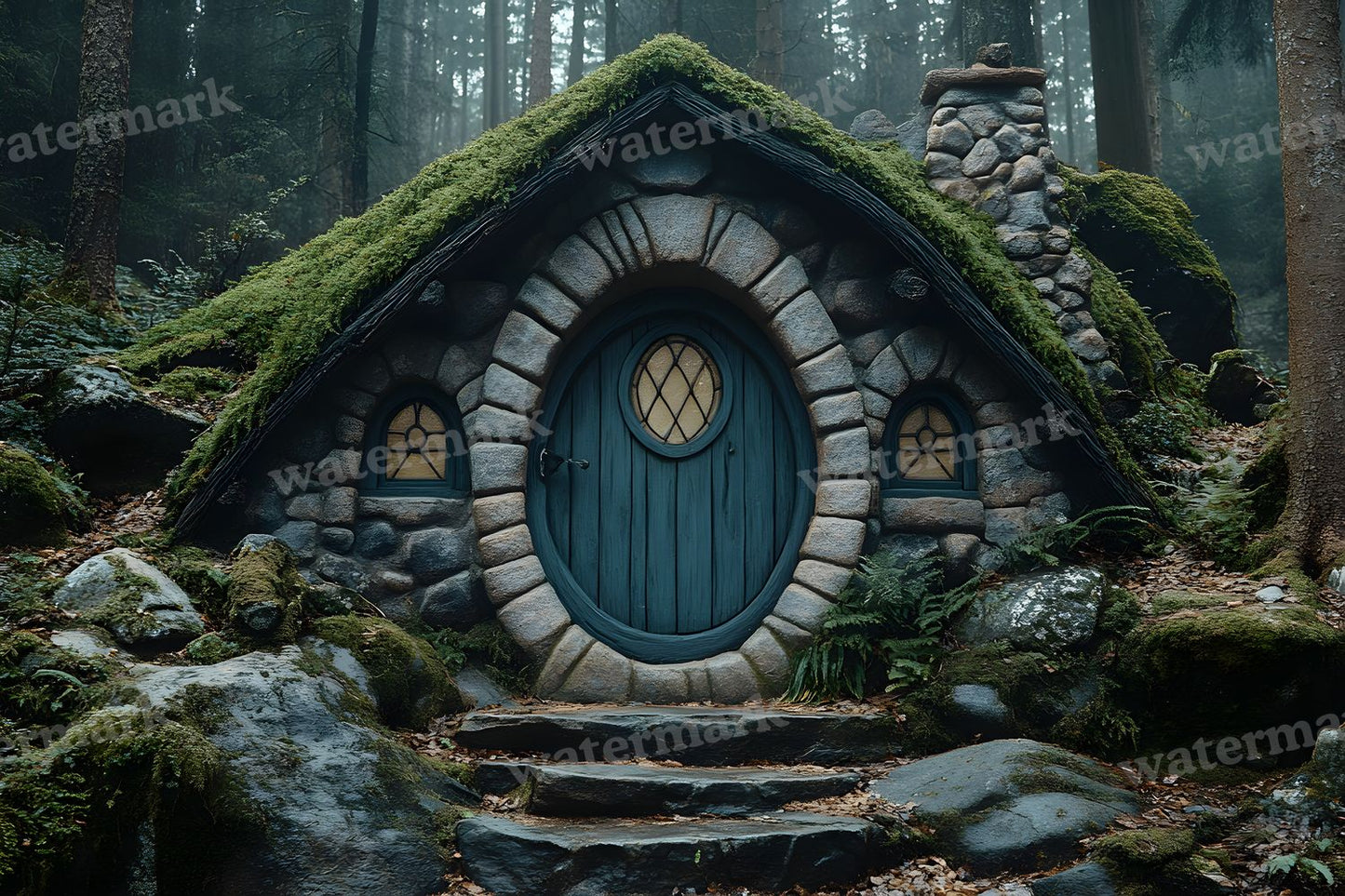 Witchs Hut Backdrop Images