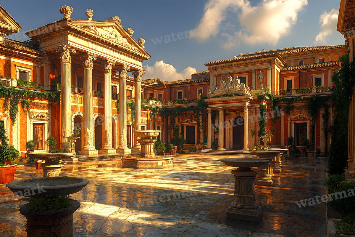 Ancient Roman Courtyard Backdrop Images