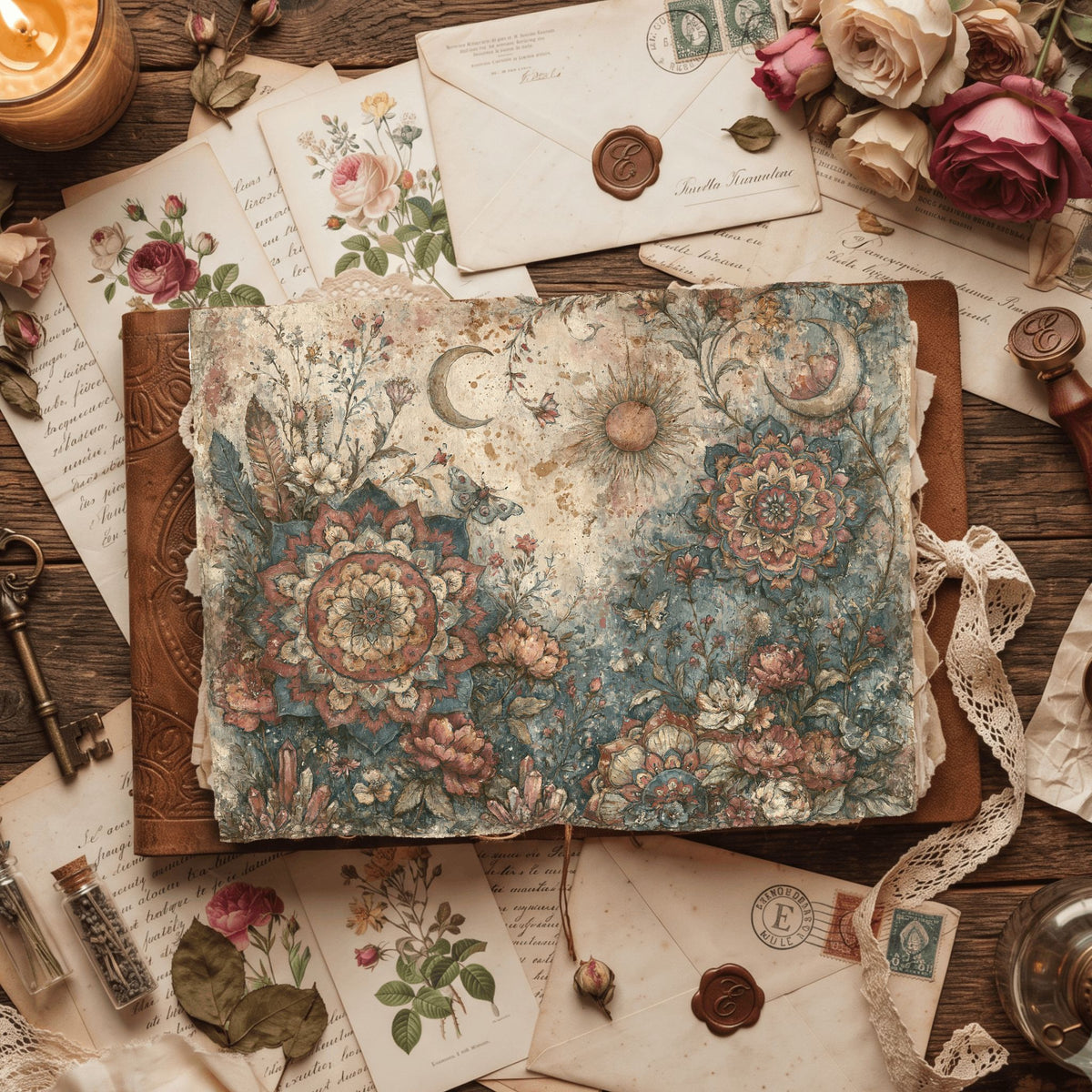 Celestial Mandala Garden Paper