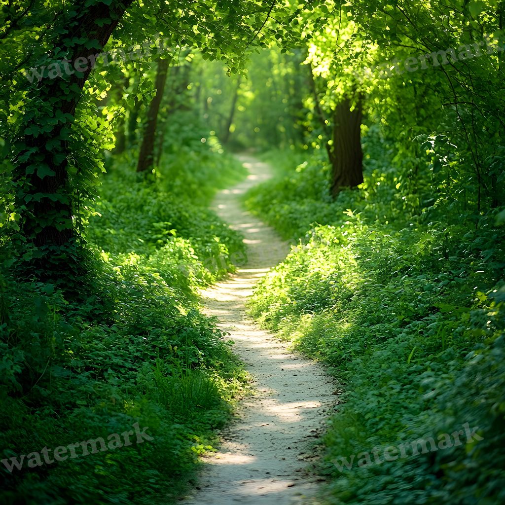 Overgrown Forest digital photo backdrop for photo editing, preview 38