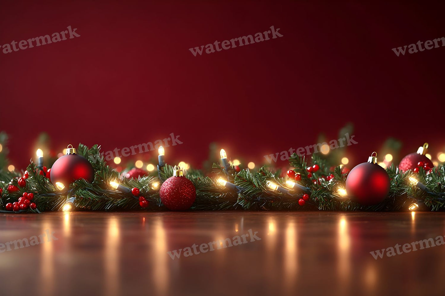 Red Christmas Backdrop Images