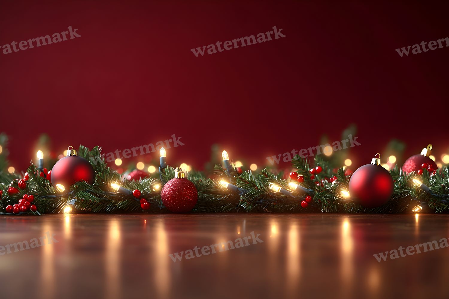 Red Christmas Backdrop Images