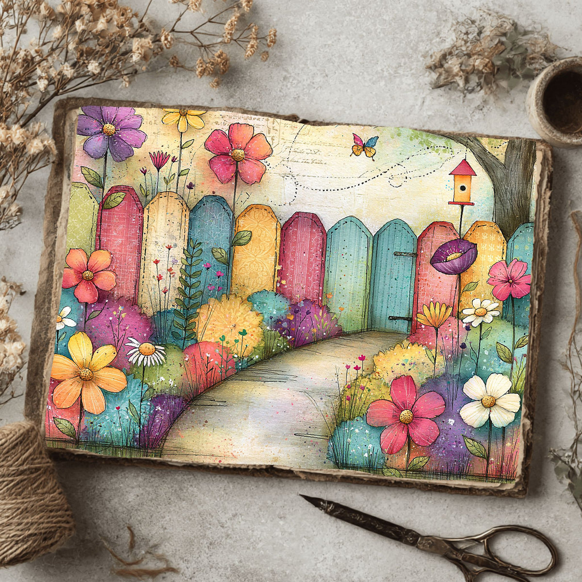 Romantic Garden Scene