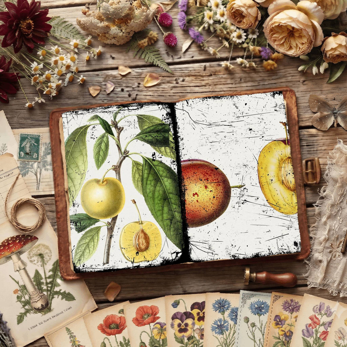 Botanical Illustrations Digital Papers