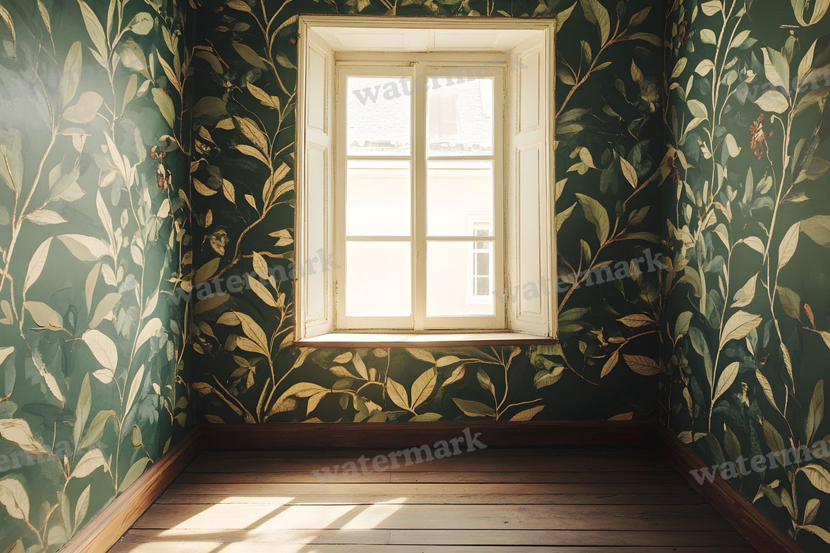 Botanical Window View Backdrop Images