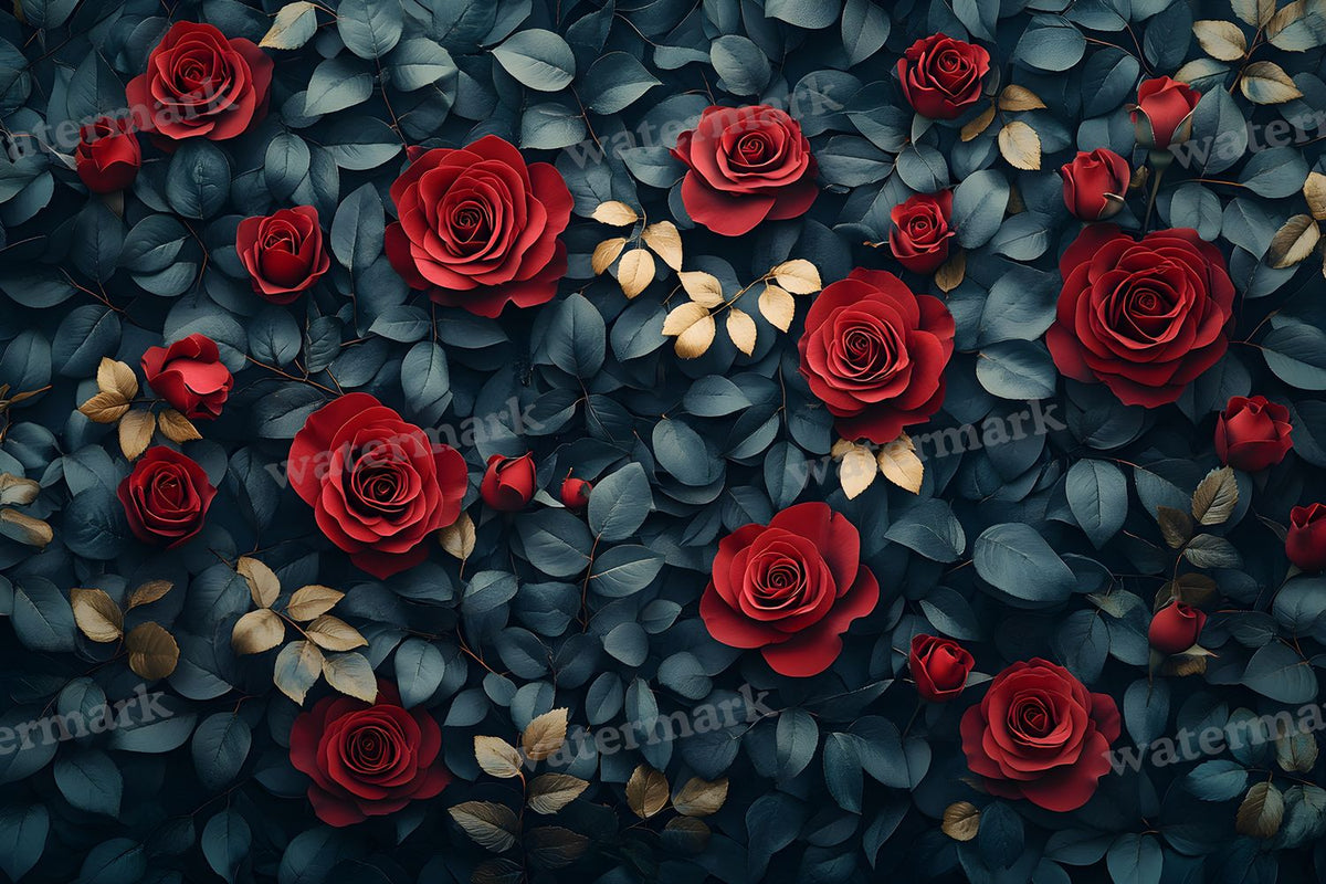 Burgundy Rose Arrangement Backdrop Images