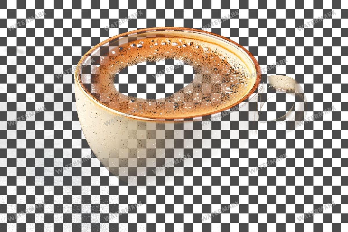 Coffee Cup PNG overlay on a transparent checkered background, preview 39