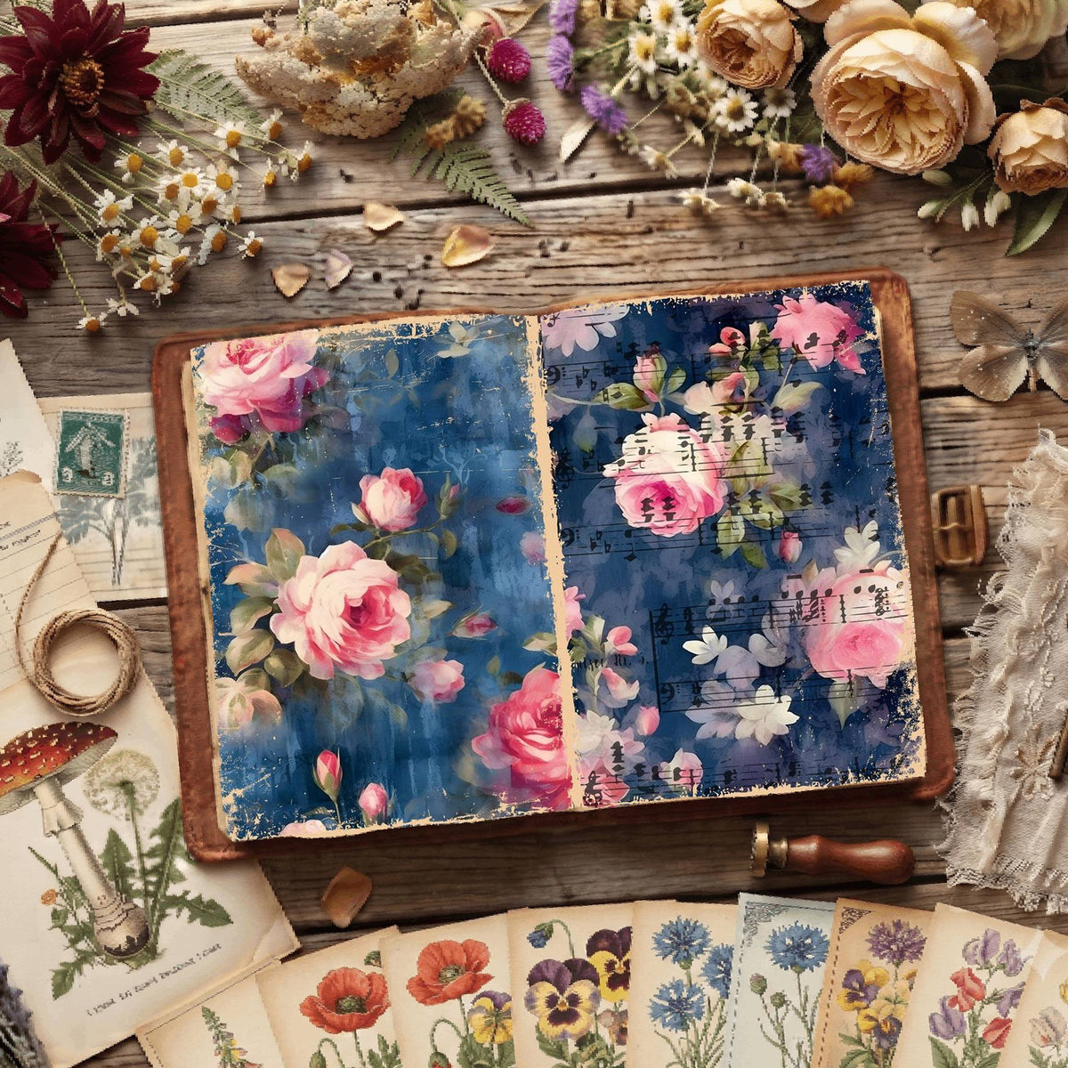 Floral Digital Papers