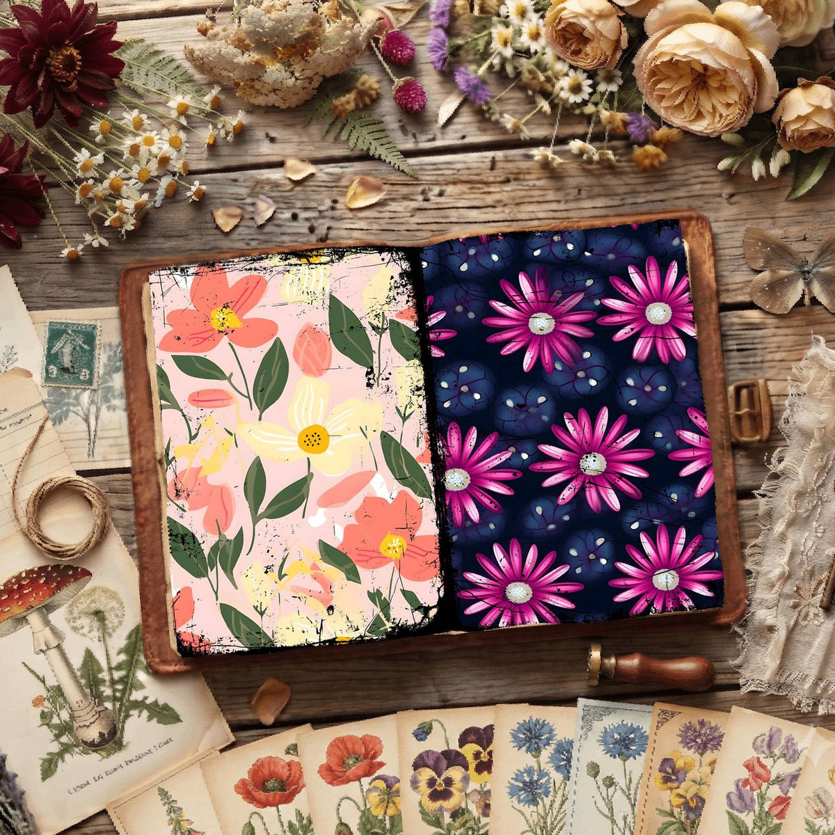Floral Digital Papers