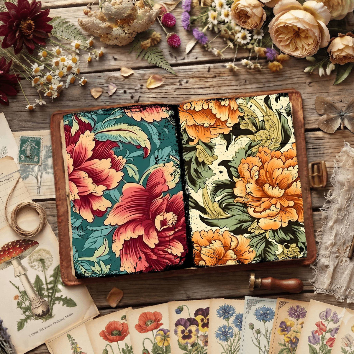 Floral Digital Papers