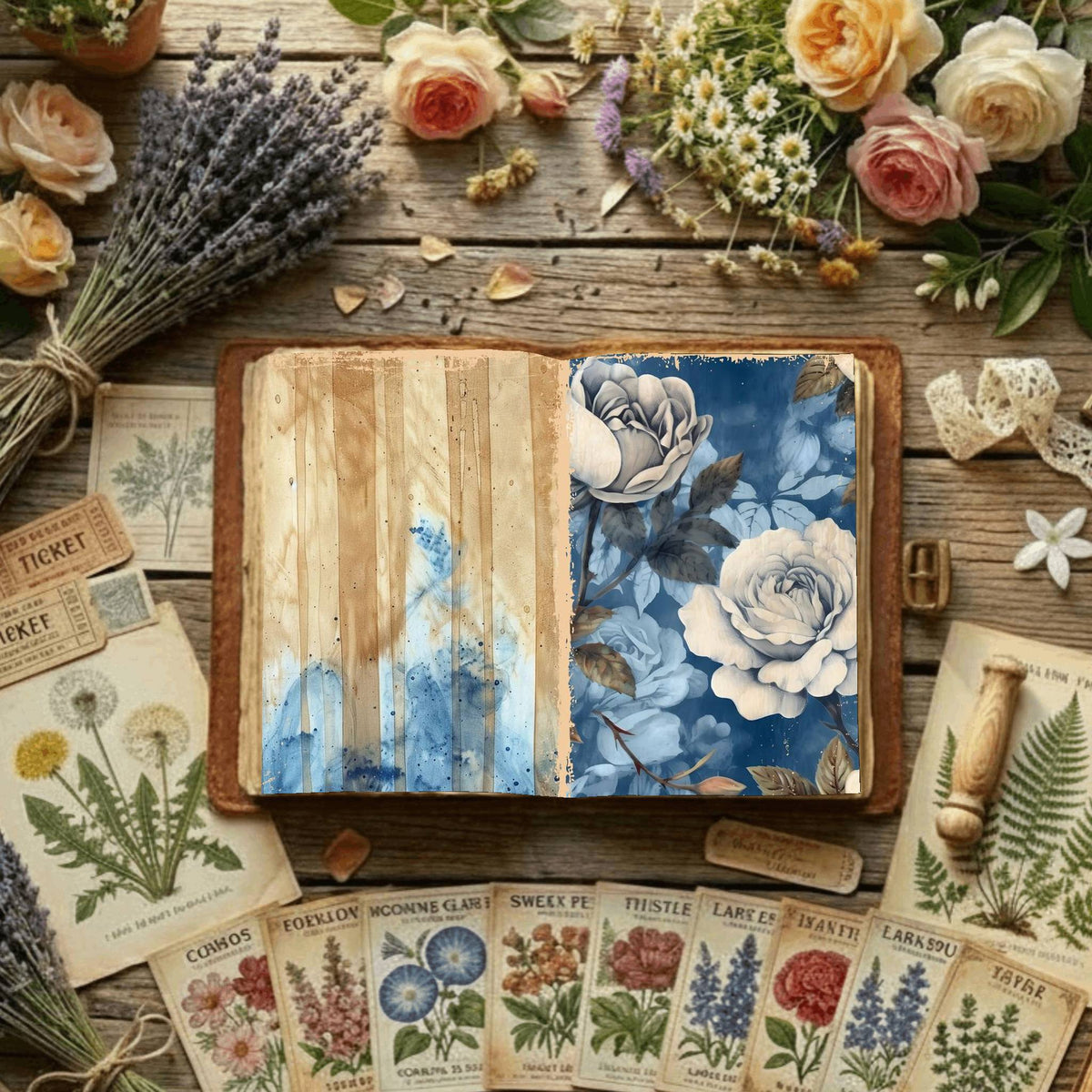 Floral Digital Papers