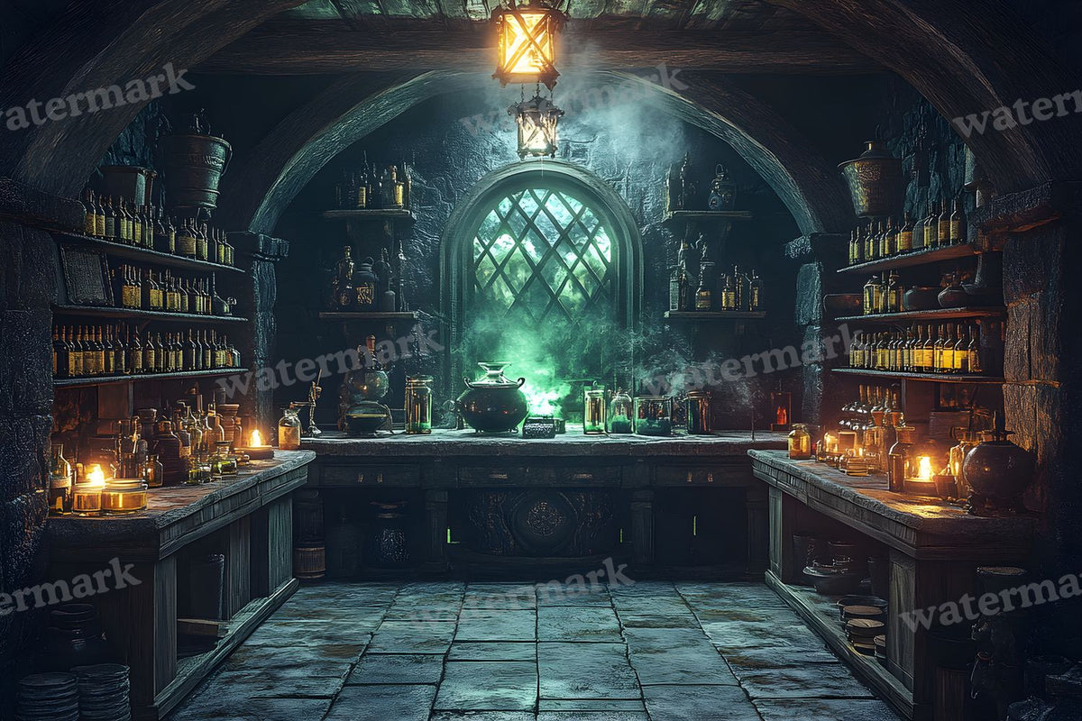 Witch Potion Room Backdrop Images