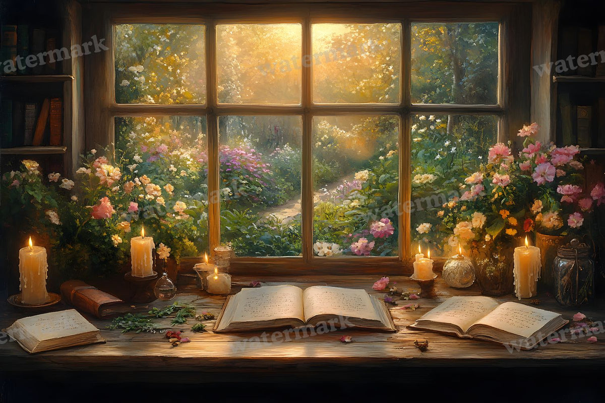 Witch’Study Desk Backdrop Images