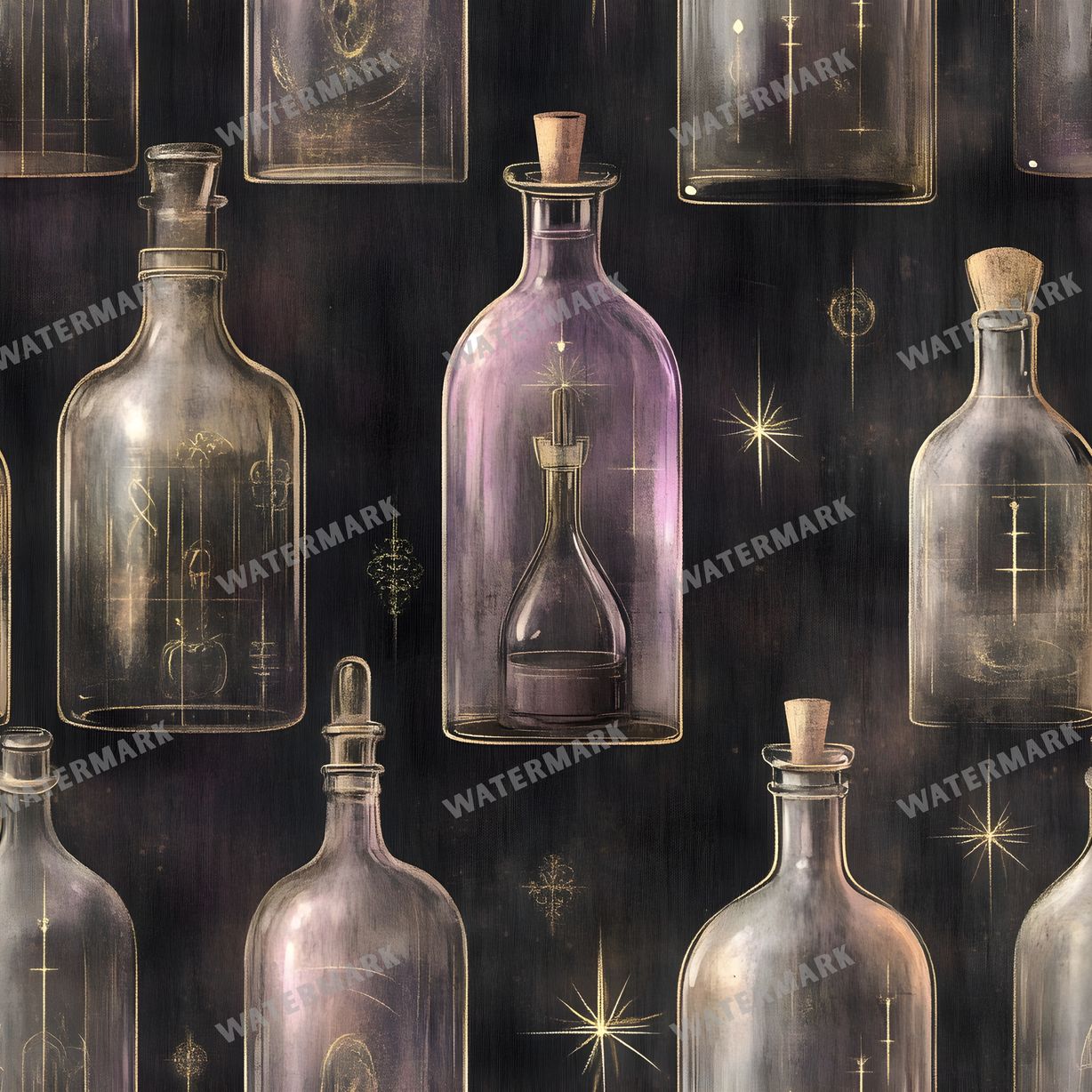 Witchcraft Seamless Pattern