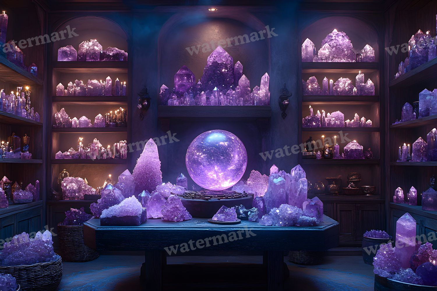 Witchs Crystal Den Backdrop Images