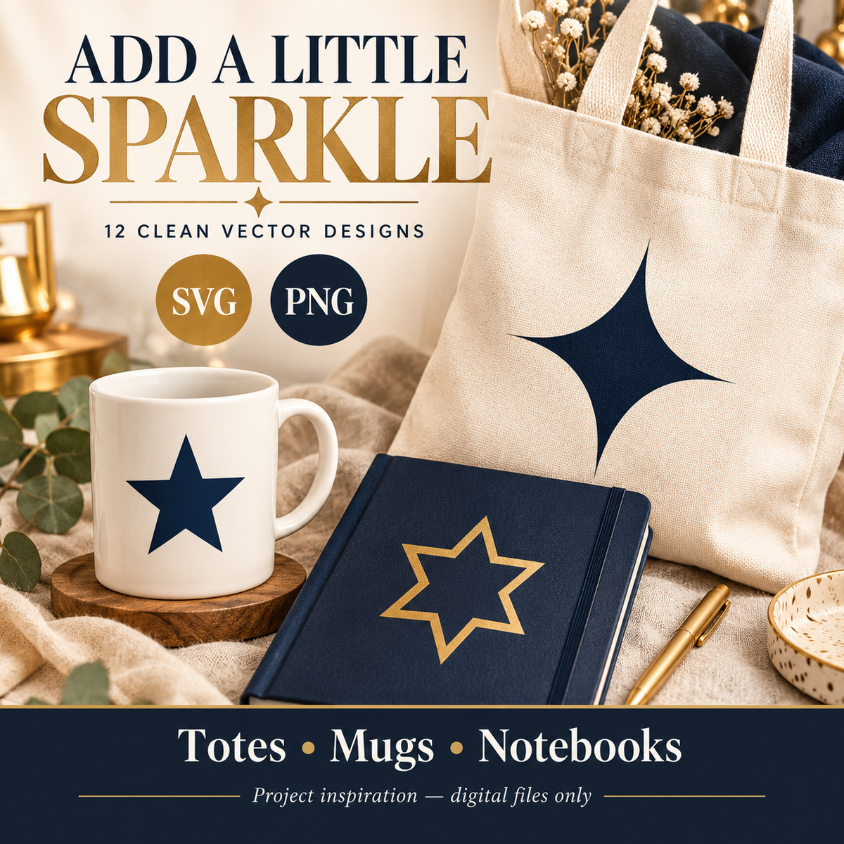 Star SVG Pack – 12 Star Designs with Transparent PNGs for Paper Crafts, Vinyl and Sublimation