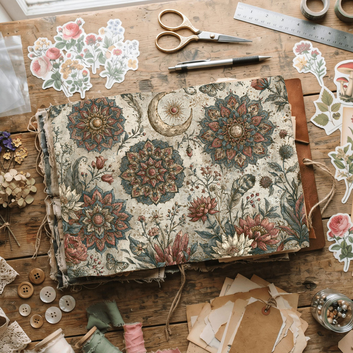 Celestial Mandala Garden Paper
