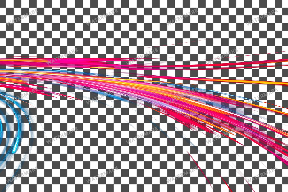 Abstract Light Streaks Transparent Overlay Pngs