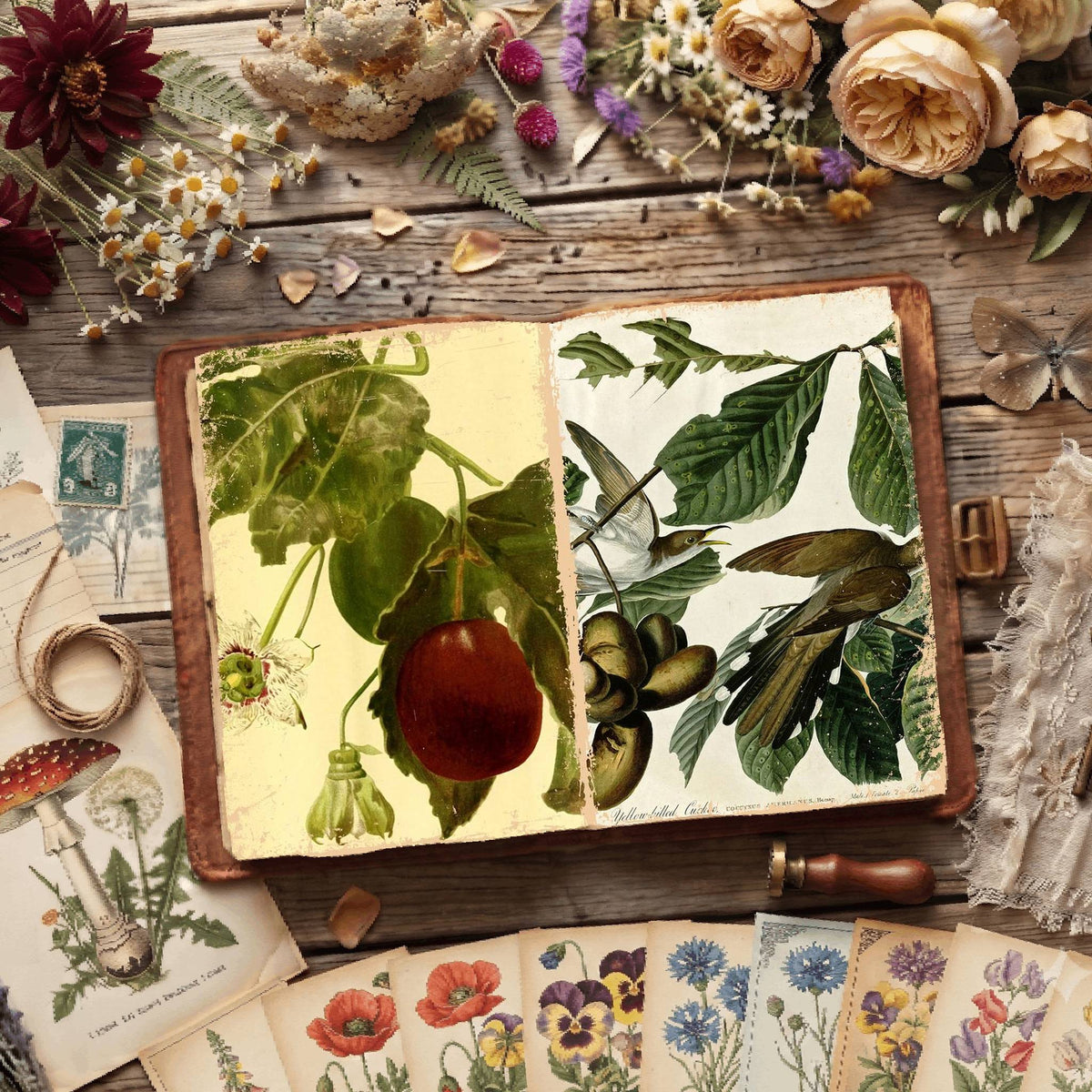 Botanical Illustrations Digital Papers
