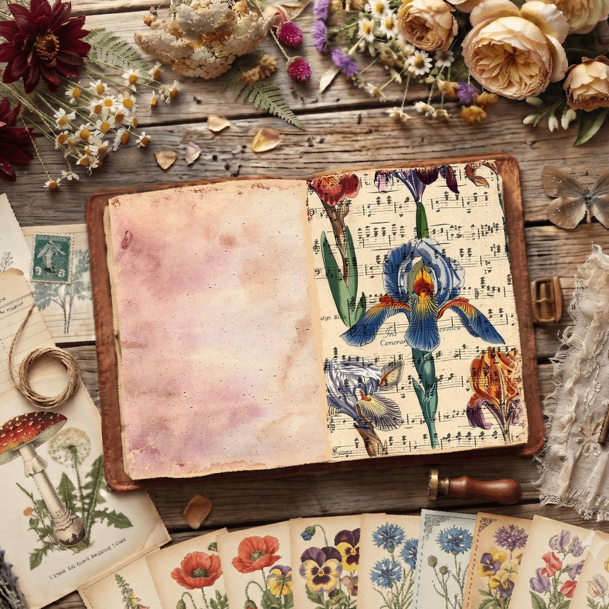 Botanical Illustrations Digital Papers