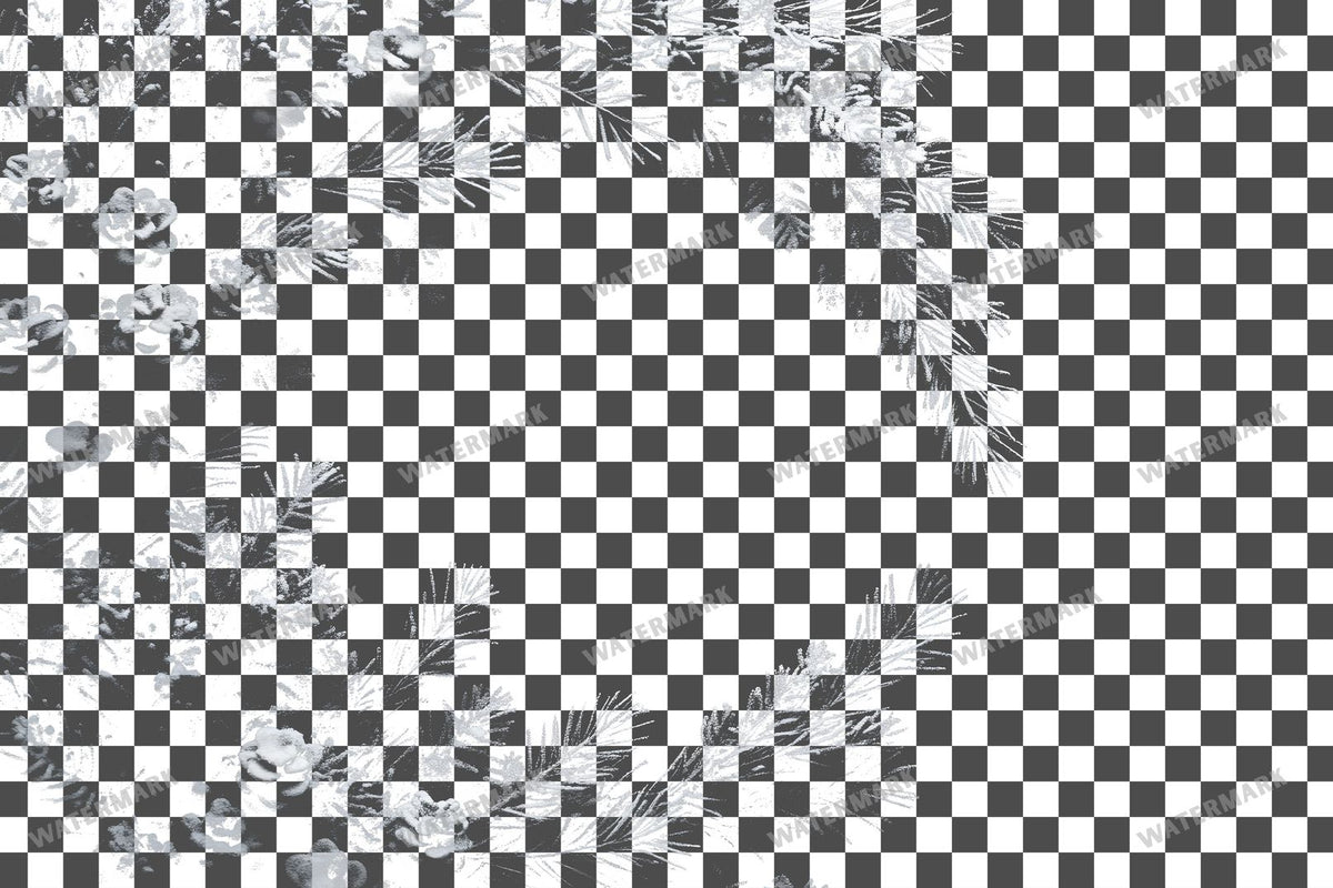 Christmas Wreath PNG overlay on a transparent checkered background, preview 40